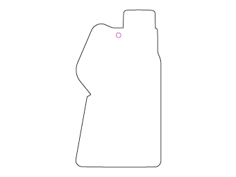 Car air freshener mixed shape customized, dimensions: H: 54.276mm, L: 100.253mm.